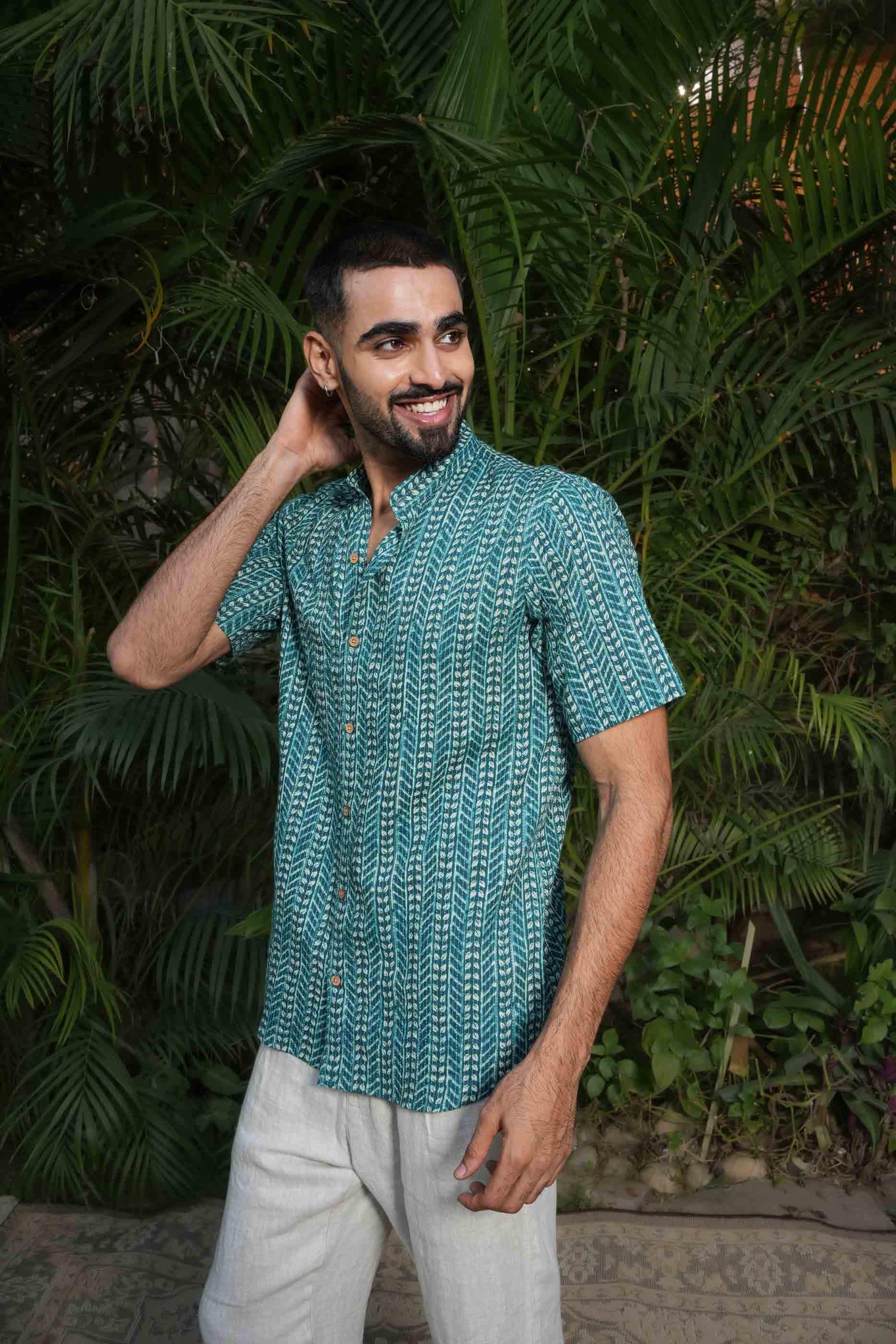 Blue Cotton Shirt